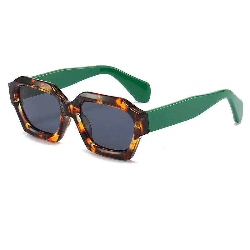 Gafas de sol cuadradas de moda para hombres y mujeres, gafas de sol rectangulares pequeñas.