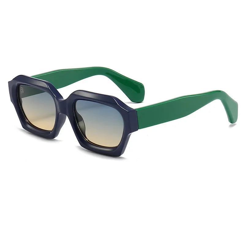 Gafas de sol cuadradas de moda para hombres y mujeres, gafas de sol rectangulares pequeñas.