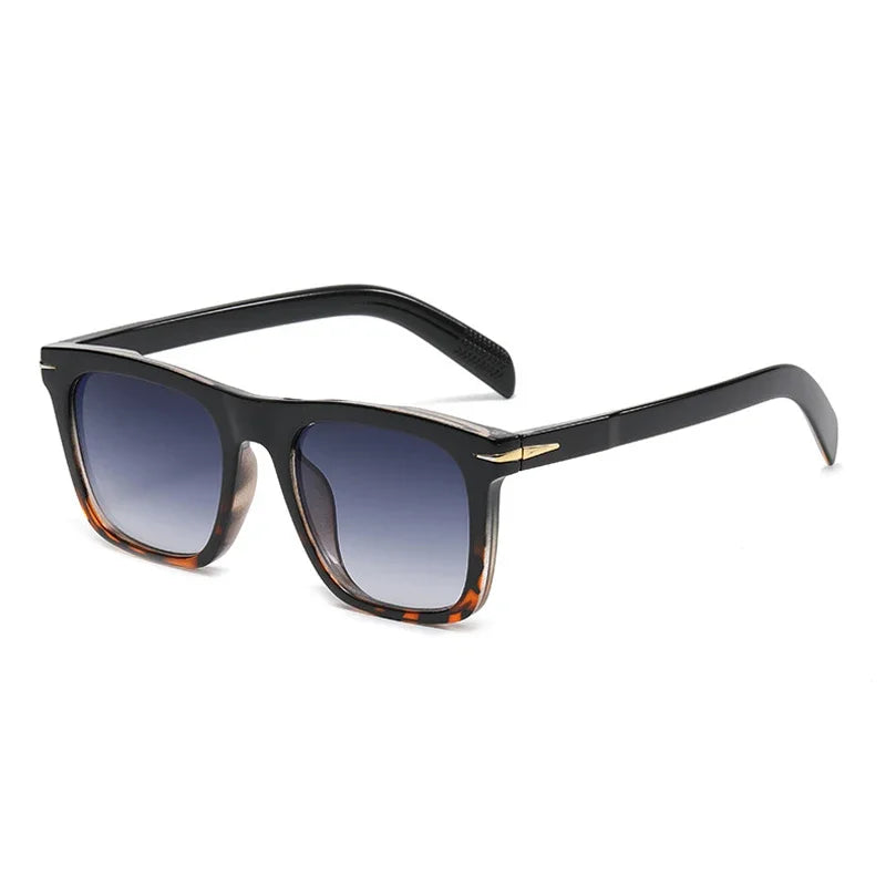 Lunettes de soleil carrées Vintage pour hommes classiques rétro