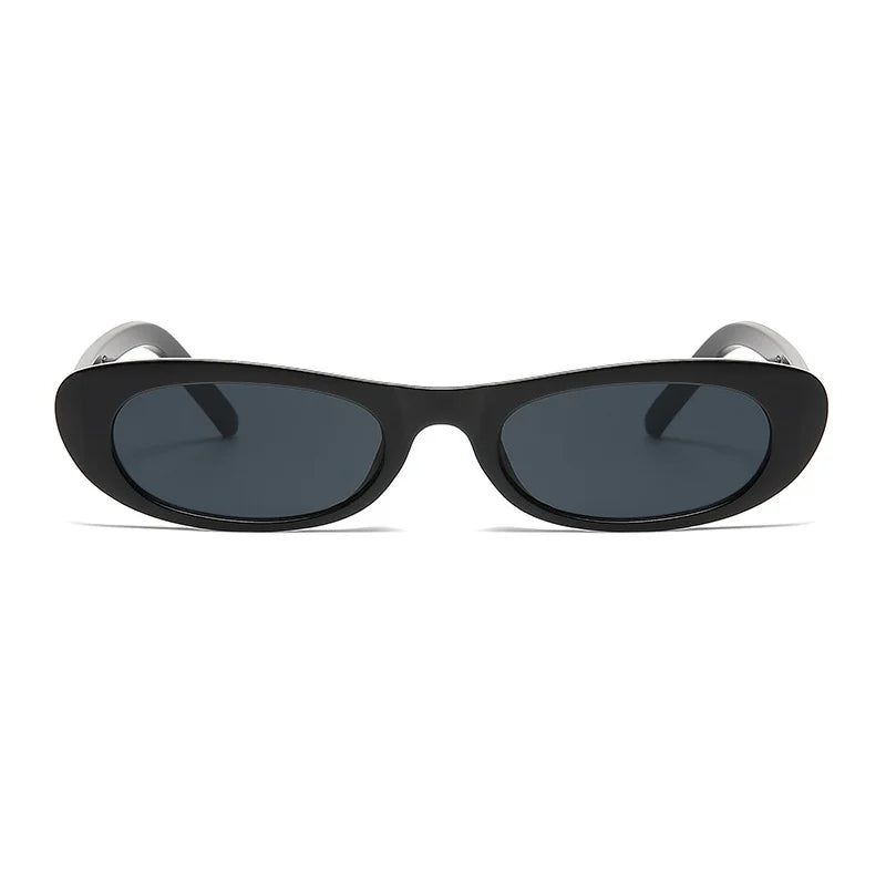 Gafas de sol ovaladas con montura pequeña para mujer, estilo vintage