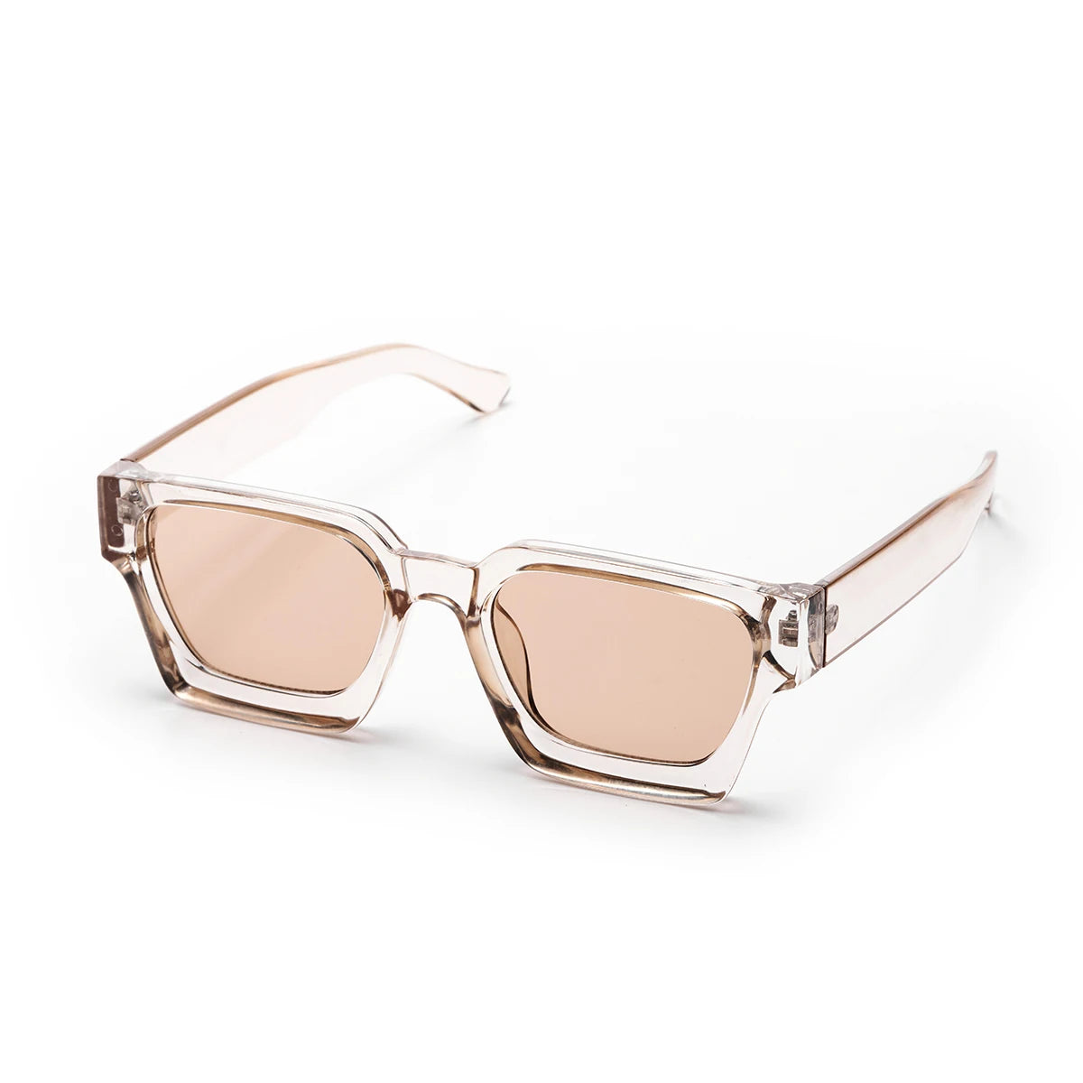 Lunettes de soleil carrées noires de luxe pour hommes et femmes