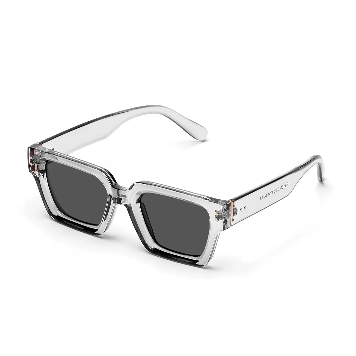 Lunettes de soleil noires carrées pour hommes et femmes