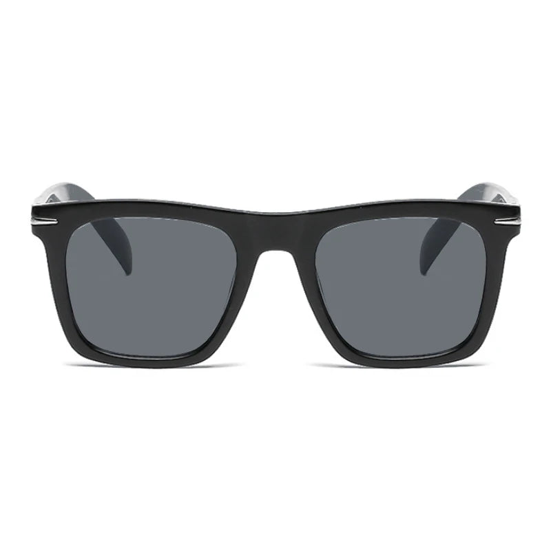 Lunettes de soleil carrées Vintage pour hommes classiques rétro