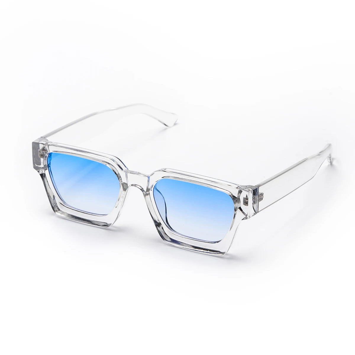 Lunettes de soleil carrées noires de luxe pour hommes et femmes