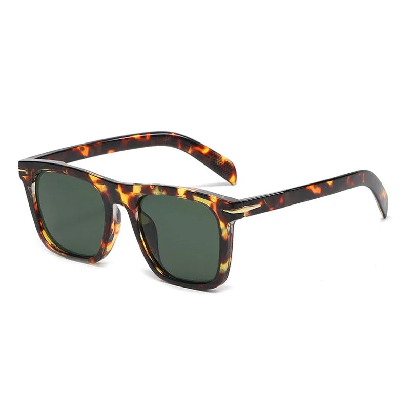 Lunettes de soleil carrées Vintage pour hommes classiques rétro