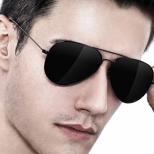 Classic Pilot Sunglasses for Men and Women Vintage Metal Frame UV400 Shades