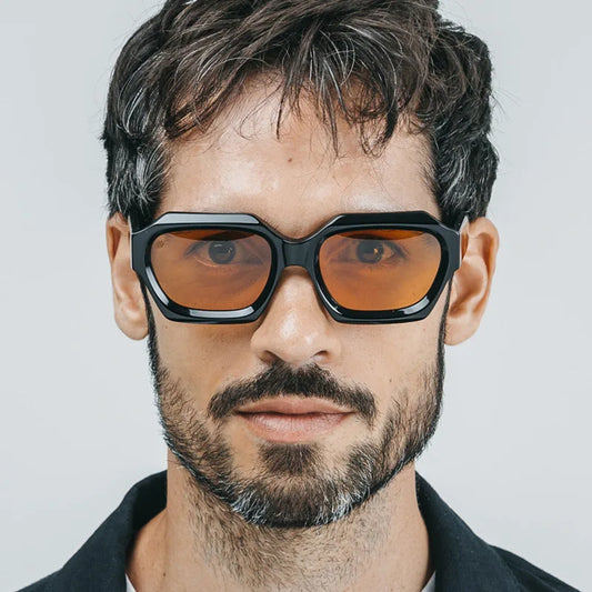 Lunettes de soleil carrées tendance pour hommes et femmes , petites lunettes de soleil rectangulaires